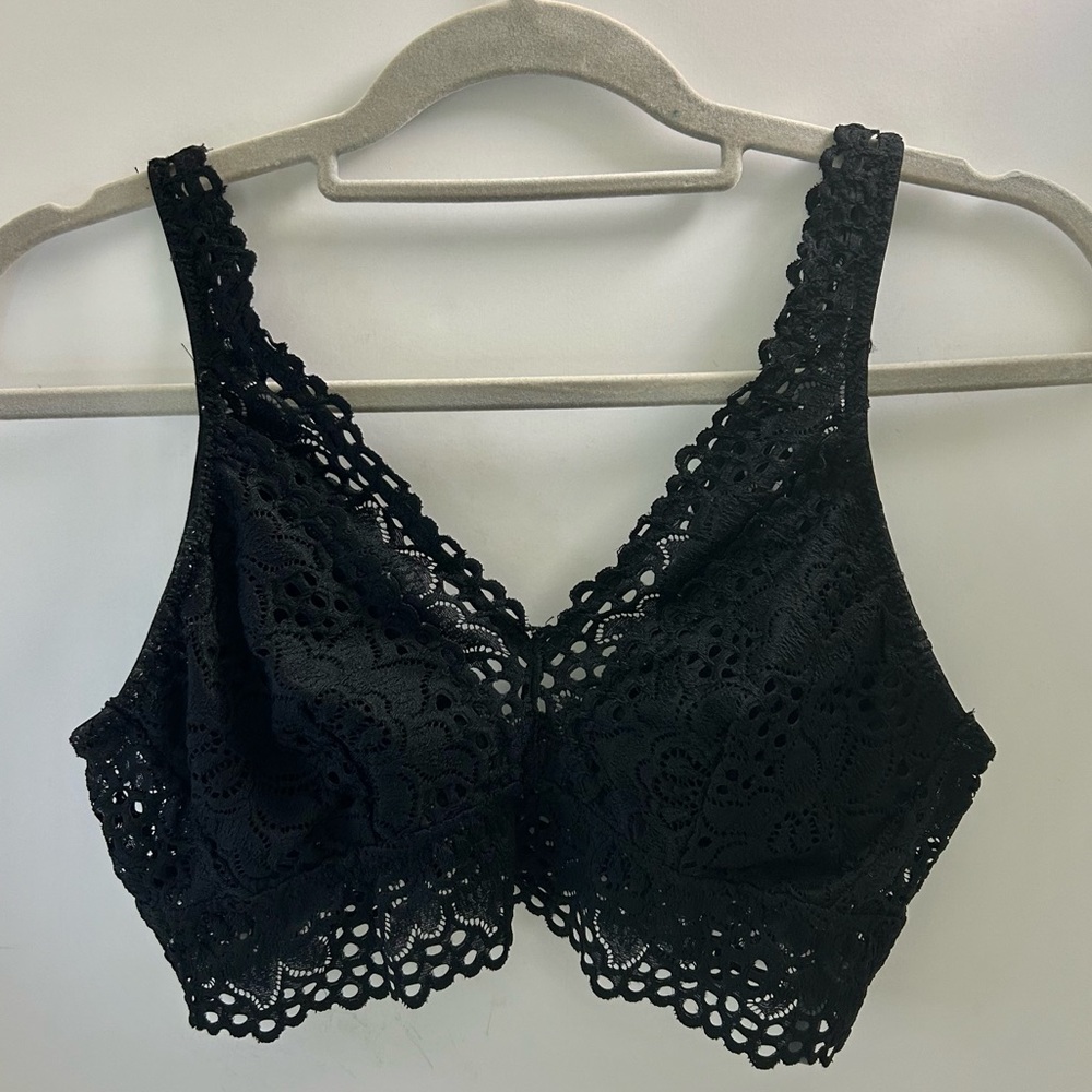 Aerie Black Lace Bralette Size Medium